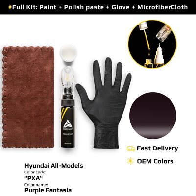 Touch up Paint for Hyundai Code: PXA Purple Fantasia Professional Repair