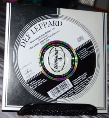 When Love & Hate Collide [Single] by Def Leppard CD 1995, Mercury Card sleeve