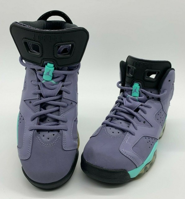 jordan retro 6 purple and turquoise