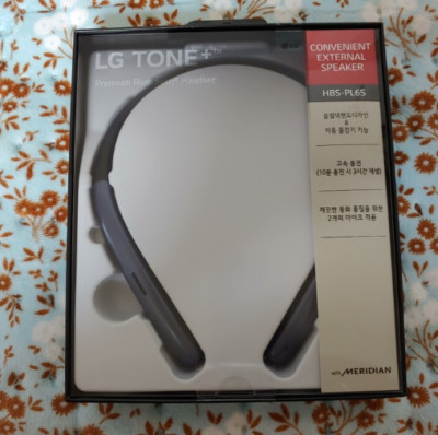 LG TONE+ HBS-PL6S Neckband Bluetooth Wireless Dual Mic Headset BLACK / Express
