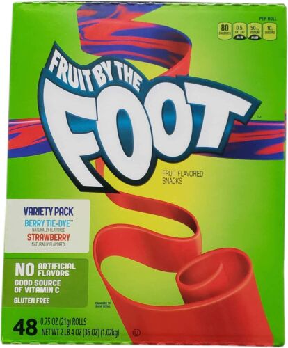 Fruit by the Foot Fruit Snacks Variety Pack Net Wt (48Count/0.75 Oz Net Wt 36 - 第 1/1 張圖片