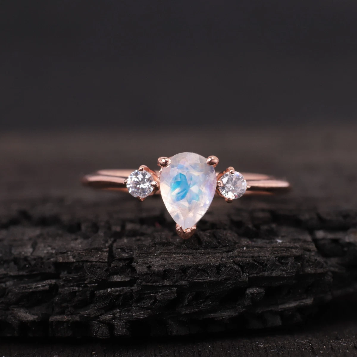 Dainty moonstone ring sale
