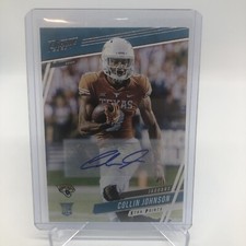 2020 Prestige Xtra Points COLLIN JOHNSON RC Rookie Auto Autograph Card #226 . rookie card picture