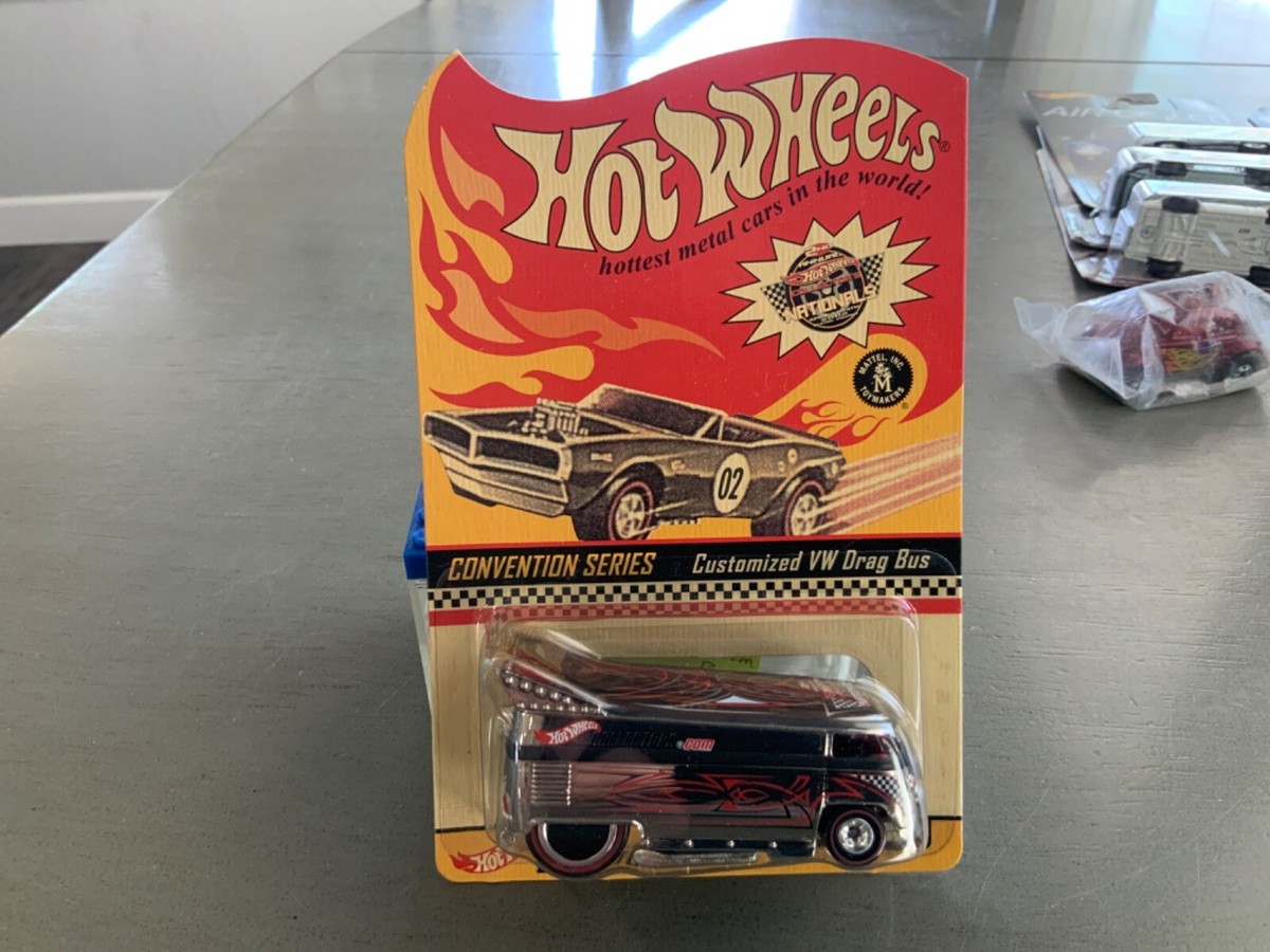 HOT WHEELS CUSTOMIZED VW VOLKSWAGEN DRAG BUS 2nd NATIONALS 18 GOLD