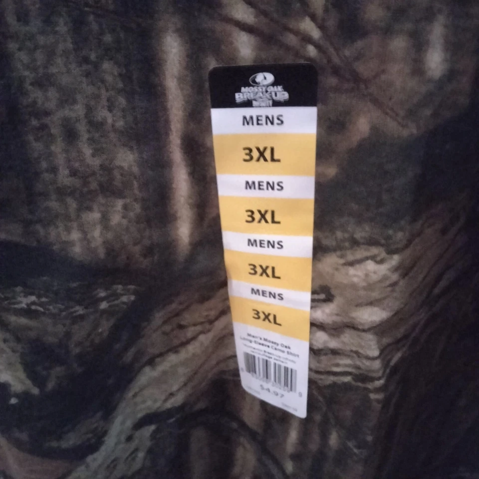 Mossy Oak Break Up Infinity Camouflage long sleeve Shirt Hunting Men’s 3XL NWT - Image 3 of 4
