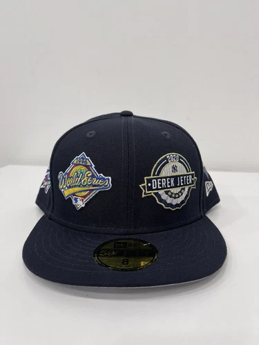 NEW ERA 59 FIFTY NEW YORK YANKEES DEREK JETER MULTI BLUE FITTED HAT SIZE 8