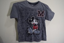 Disney YOUTH M 8 Mickey Mouse Sewn Logo Gray T-Shirt