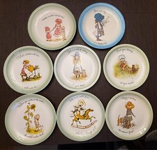 1970's Holly Hobbie Collector's Edition Dinner 10.5"Plates American Greetings 8