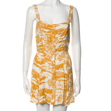 Reformation Jessa Yellow Button Down Mini Dress Women’s US 2