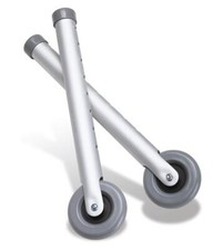 3" Wheels For Walkers Silver, Pair