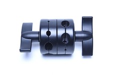 Heavy Duty Light Stand Double Dual Grip Head Clamp