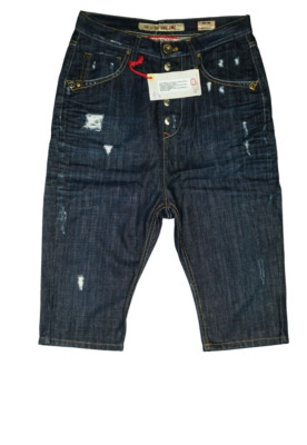 TAKE TWO Up to Up 3/4 Hose Jeans Short Capri Bermuda used look W25 darkblue NEU