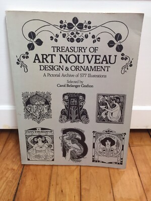 1980 Treasury Of Art Nouveau Design & Ornament 577 Illustrations