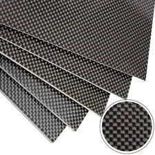 3K Carbon Fiber Sheet 100x250 300x400 400x500 500X500 500X600X0.5-6MM Full Size