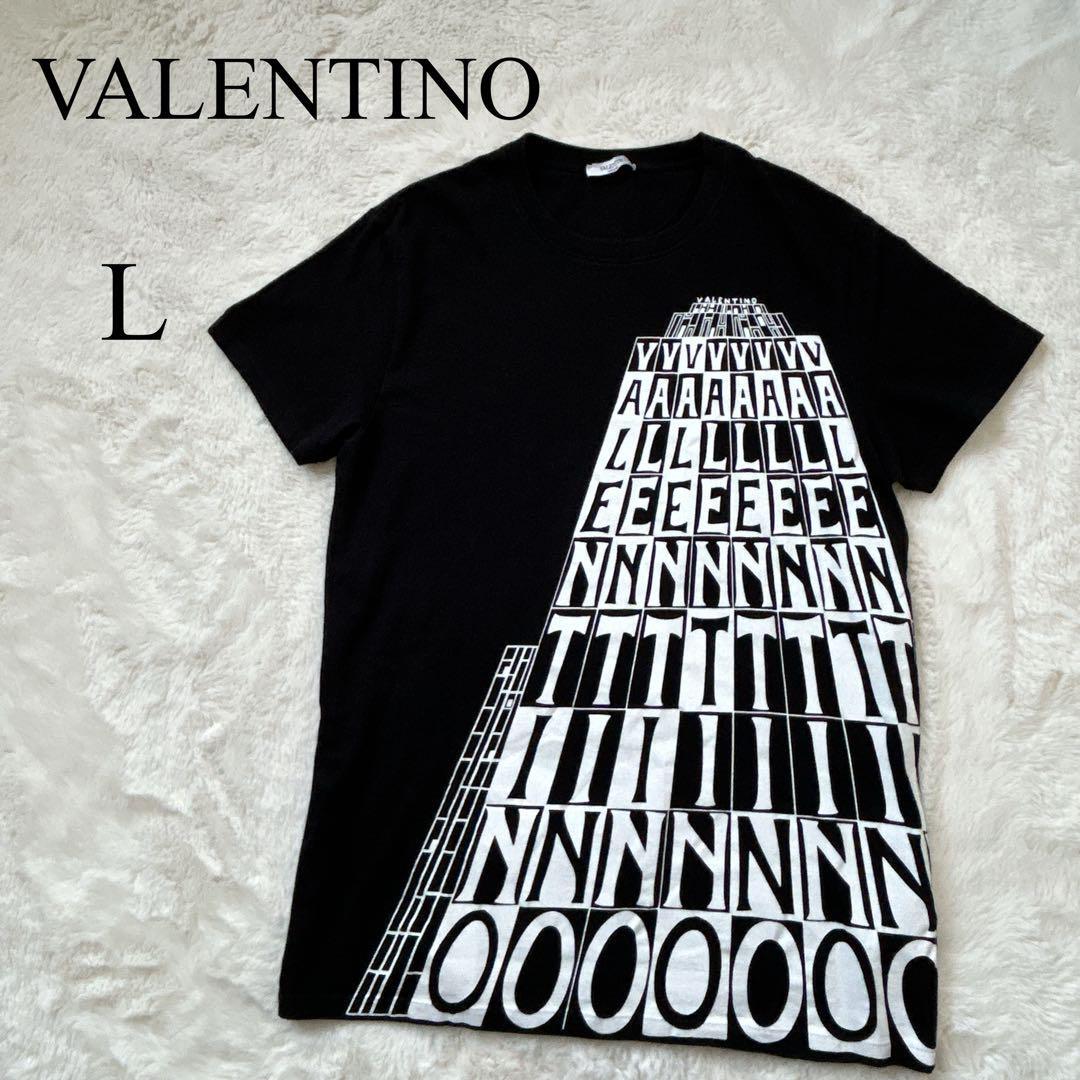 VALENTINO Short sleeve t-shirt rare design Black cotton 100% Good Size L For Men thumbnail 12