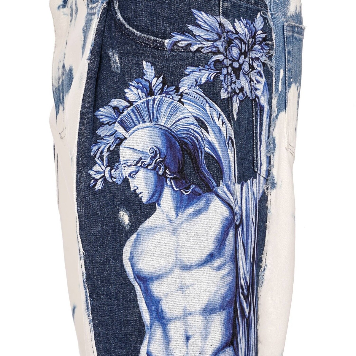 人気＊Dolce&Gabbana＊Loose denim jeans with pressed pleat Dolce & Gabbana Loose Denim Jeans With Pressed Pleat in Blue