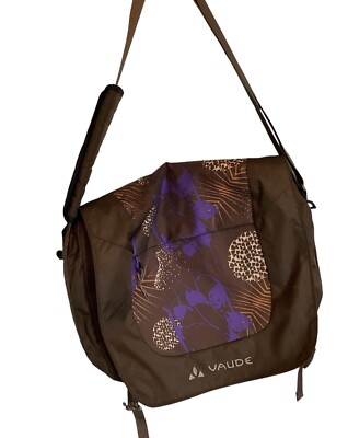 VAUDE Bike Messenger Laptop Bag Brown Lined Made in Germany