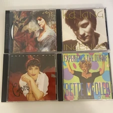 4 Miscellaneous CD Lot Titles Estefan Midler Enya K.D Lang h2998