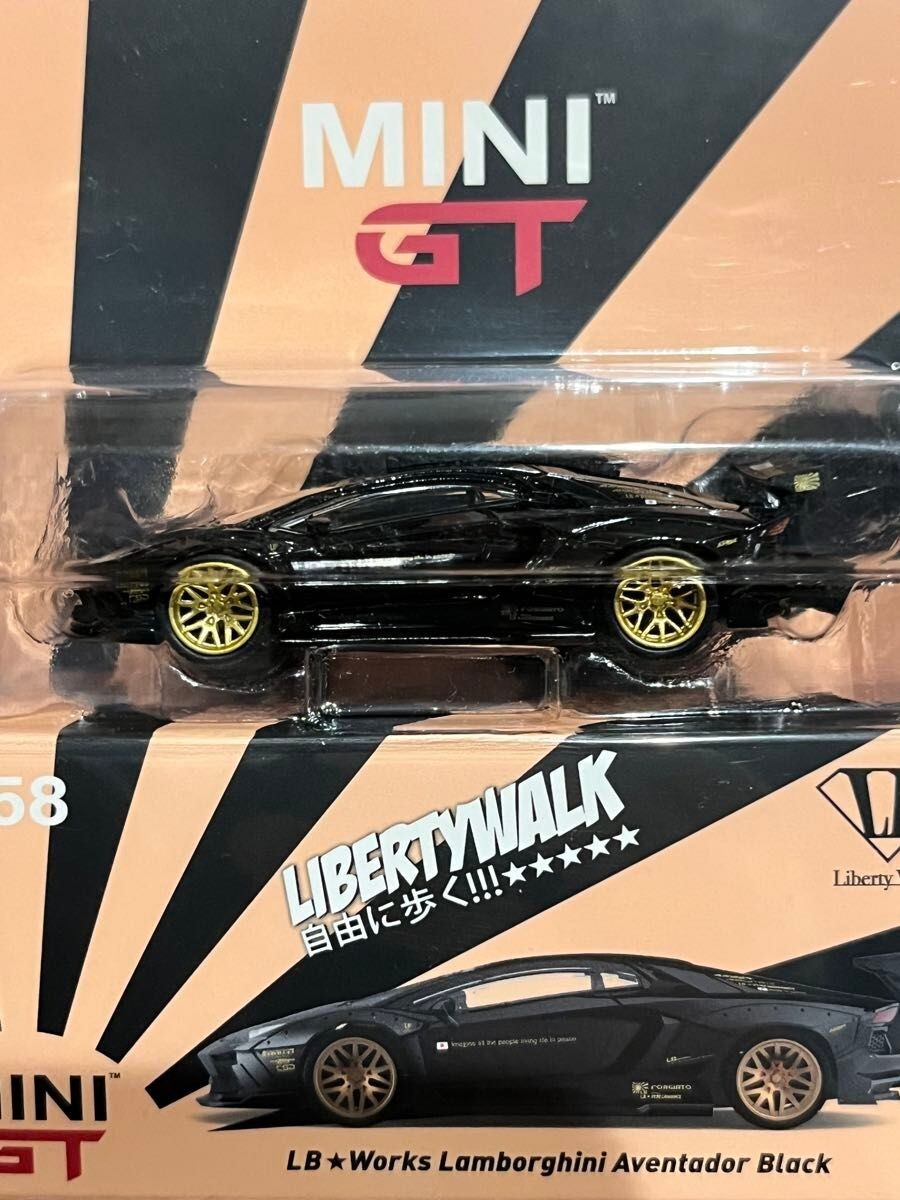 MINI GT 58 LB WORKS Lamborghini Aventador Black Toys