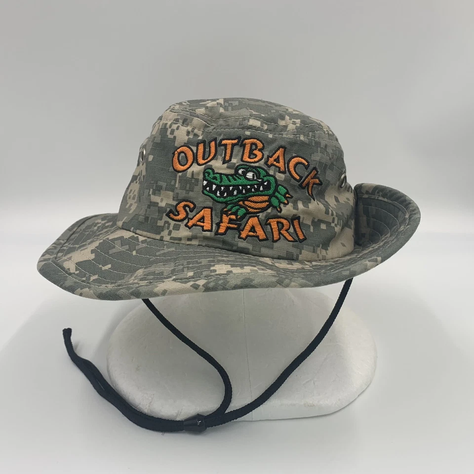 OUTBACK SAFARI молодежи куст шляпа регулируемый ремень цифровой камуфляж широкие поля - Изображение 4 из 4