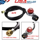 4FT 0-20PSI Adjustable High Pressure Propane Gas Regulator Hose for BBQ Grill