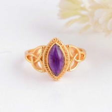 925 Sterling Silver Ring, Amethyst Gemstone ring, Birthstone Ring, Women's Ring
