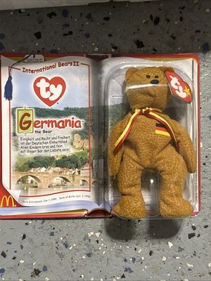Ty Beanie Baby Germania Bear Error 1990
