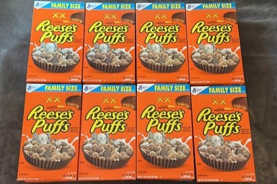 KAWS Reese s Puffs Cereal Box Lot 8 Sealed Limited Edition