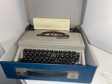 Vintage Olivetti Dora Manual Portable Typewriter & Case,GWO, Made In Spain