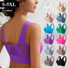 Womens Seamless Comfort Bra Comfy Shapewear Sports Stretch Crop Top Vest Support