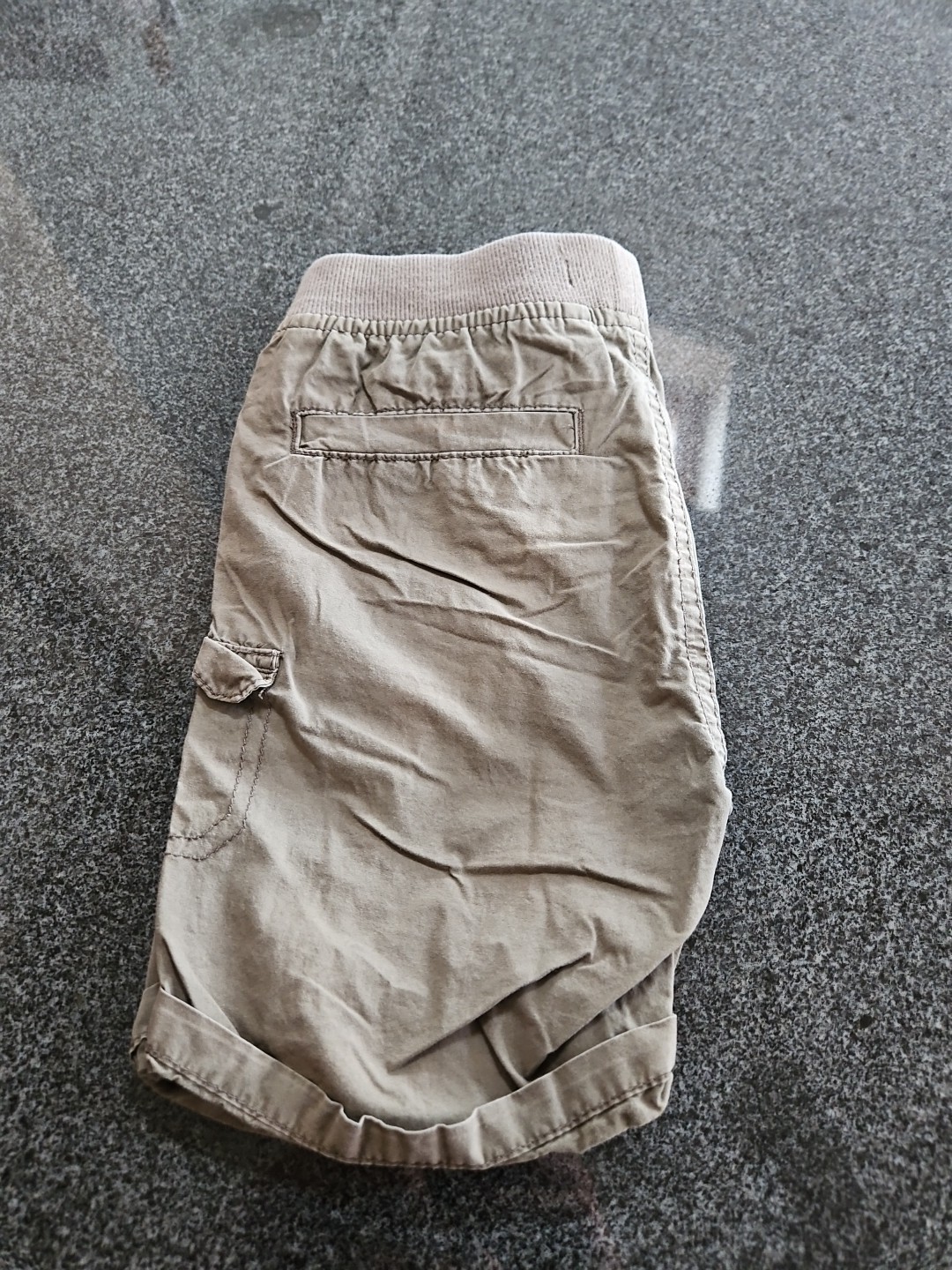 Minoti Age 7-8 Boys Khaki Cargo Shorts Elasticated Waist Elasticated Waist image 2