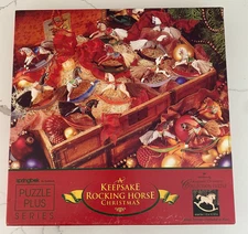 Vintage Springbok 500 pc A Keepsake Rocking Horse Christmas Puzzle COMPLETE