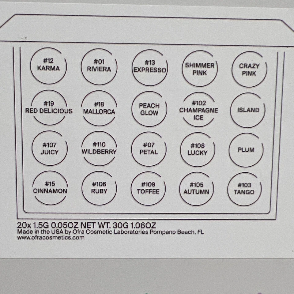 OFRA Pro Palette Professional Lipstick Palette With Mirror  NEW - Image 3 of 4