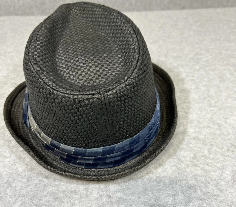 Peter Grimm Hat Fedora Fitted Mens Black Woven Braid Lined Trilby - Image 4 of 4