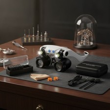 Magnifying Glasses with LED Light, Hands Free Magnifier with 14 Interchangeable