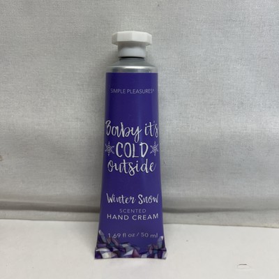 Simple Pleasures BABY IT'S COLD OUTSIDE Winter Snow Hand Cream 1.69 oz NEW NWOB