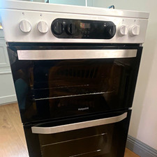 Hotpoint Everhot 60 Freestanding Gas Cooker 4 Burner Double Oven White