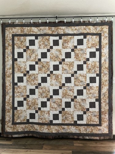 Copper to Pewter Fall Foliage Queen Quilt Set 90" x 92"