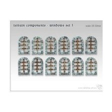 Tabletop Art Terrain 28mm Window Set 1 Pack New