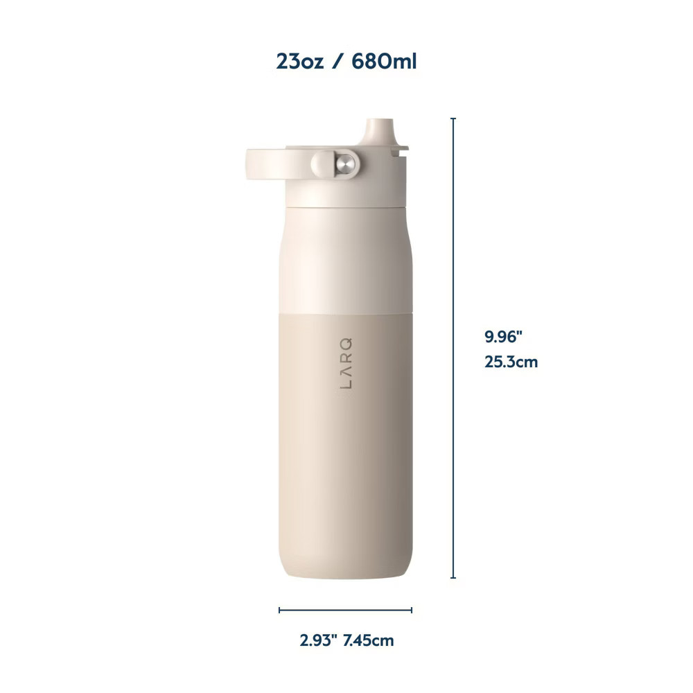 LARQ Bottle Swig Top 23oz Insulated Stainless Steel Water Bottle with Free