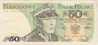 (N89-46) 1974 Poland 50 ZLOTYCH bank note (AU)