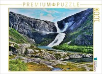 Calvendo Puzzle Norwegen Wasserfall | 1000 Teile Lege-GrößE 64X48Cm Foto-Puzzle