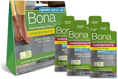 Bona Multi-Surface Floor Cleaner Concentrate, Lemon Mint Scent, 1 fl oz,... 