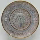 BEAUTIFUL STANGL POTTERY MCM PEACOCK FOR CD PEACOCK RARE 11" CHOP PLATE PLATTER