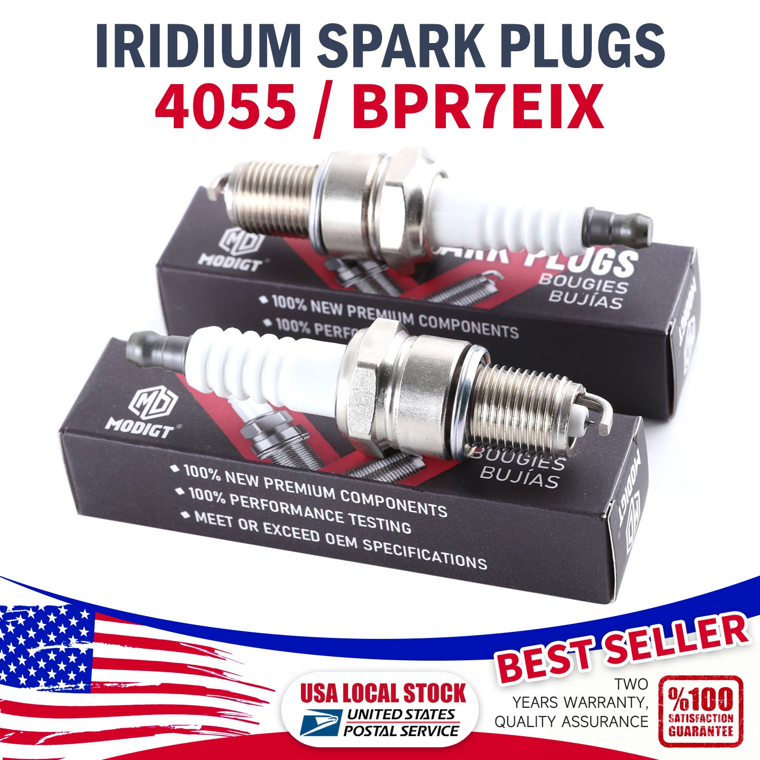 NEW IRIDIUM IX High Performence 4XSpark Plugs BPR7EIX 4055 for XS62DP XS62 WR5DS