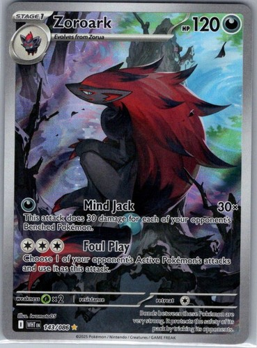 Zoroark 143/086 SV: White Flare - Pokemon Card - NM