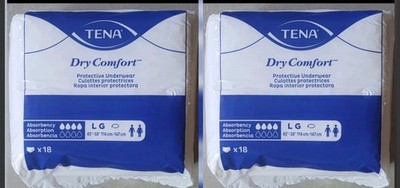 2 Packs (36 Count) Tena Dry Comfort Protective Underwear Size Large 45 -58 