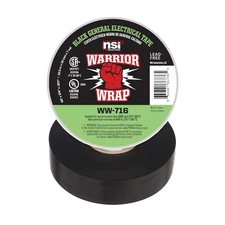 3/4 in x 60 ft Black Vinyl Electrical Tape 7mil Heavy Duty Insulation Wire