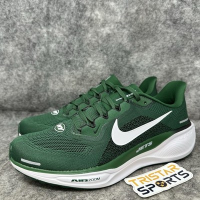 New York Jets Nike Zoom Pegasus 41 Running Shoes Mens Sz 8 Green