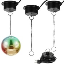 Therwen 3 Pcs Disco Ball Motor Heavy Duty 3RPM Slow Rotating Mirror Ball Motor